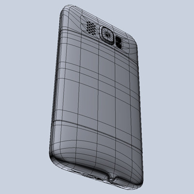 htc hd2 3d model - HTC HD2 by RicardoAfonso